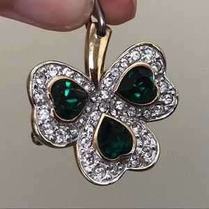 Vintage Clover Shape Brooch
